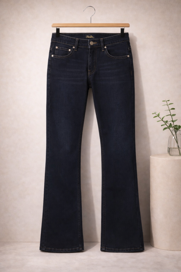 Men’s Premium Dark Blue Baggy Straight Bootcut Jeans – Relaxed Fit Denim | TrendZAuras